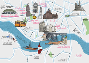 Porto illustrated Map