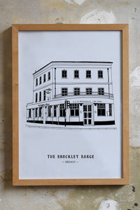 The Brockley Barge Print
