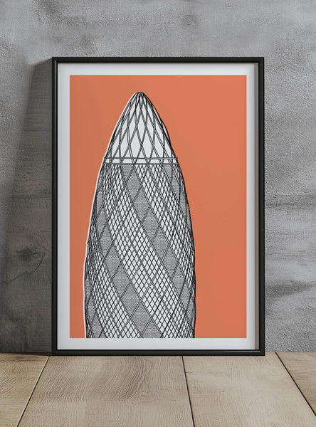 The Gherkin Screen Print