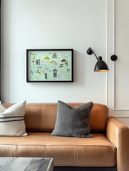 Paris Map Print