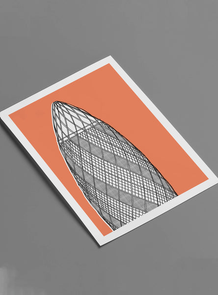 The Gherkin Screen Print