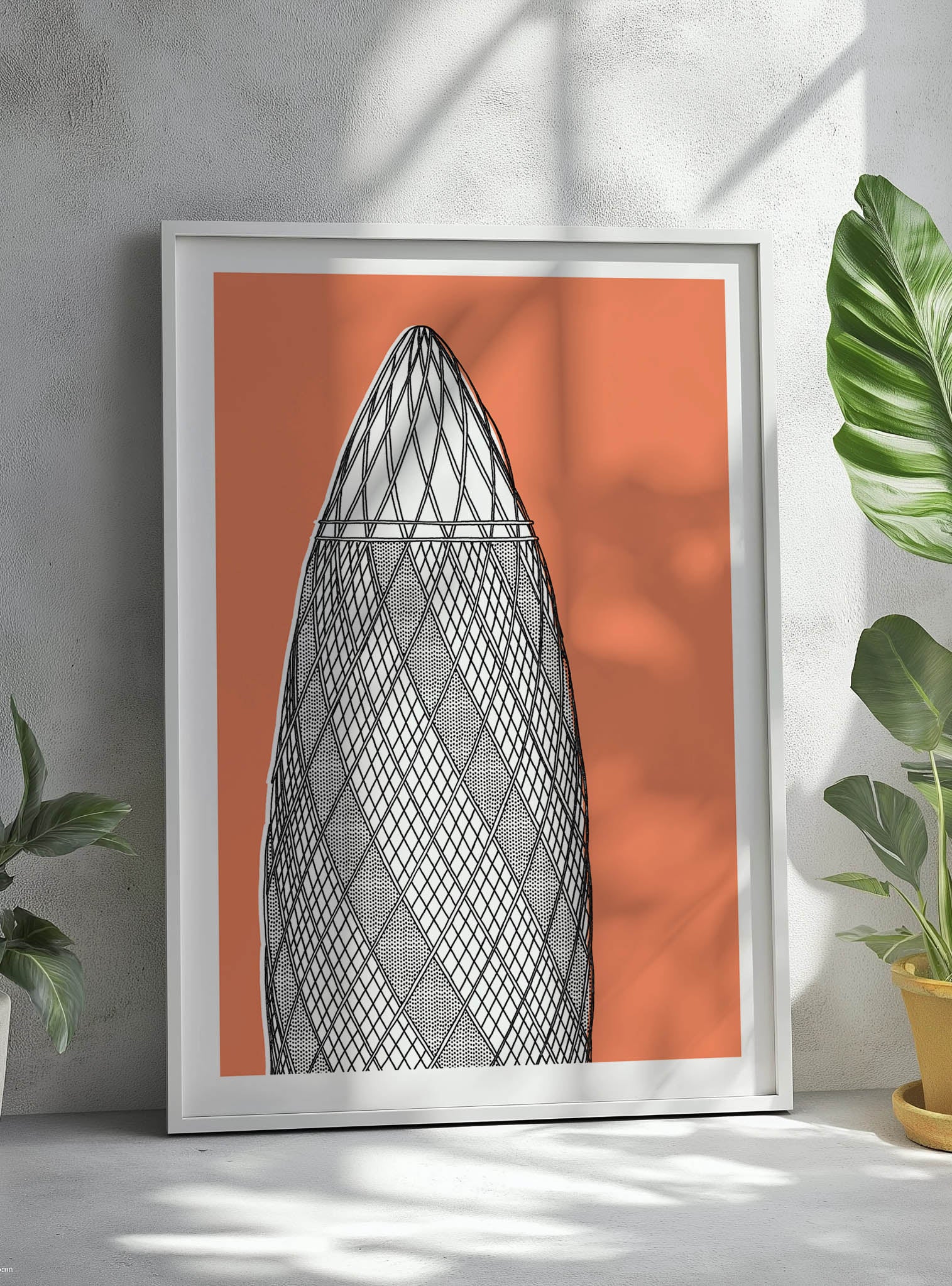 The Gherkin Screen Print