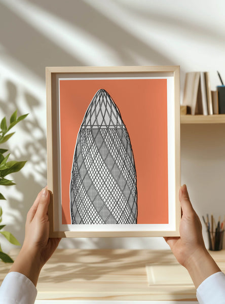 The Gherkin Screen Print