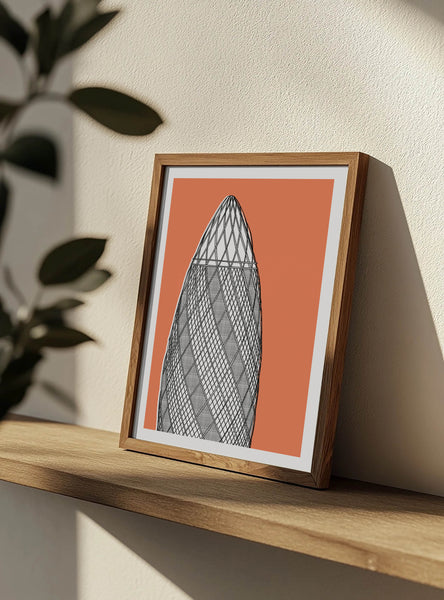 The Gherkin Screen Print
