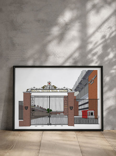 Liverpool FC Shankly Gates Print