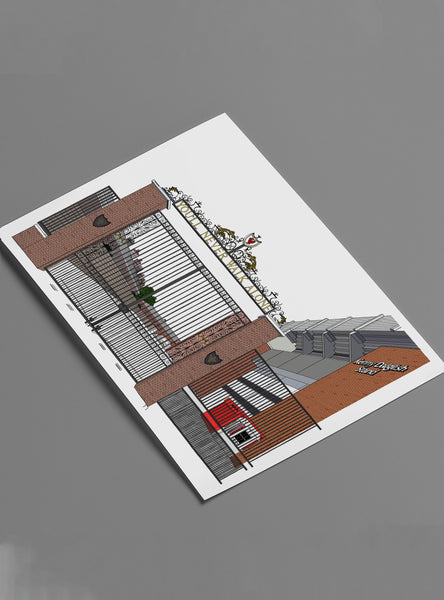 Liverpool FC Shankly Gates Print