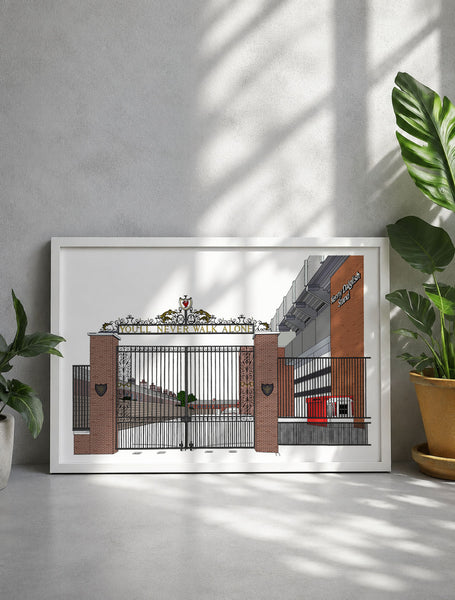 Liverpool FC Shankly Gates Print