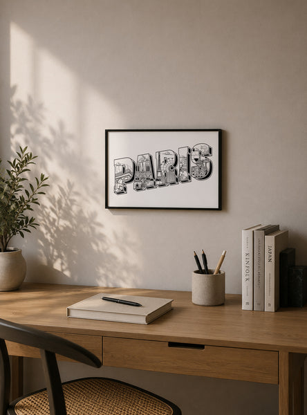 Paris City Typographic