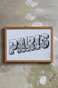 Paris City Typographic