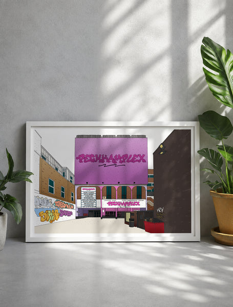 Peckhamplex Cinema Illustration Print