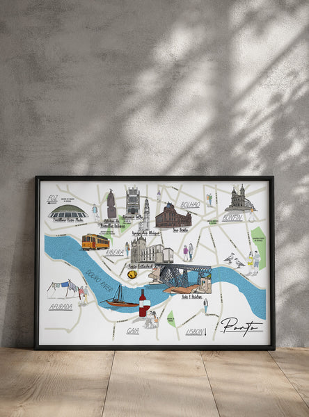 Porto Map Print