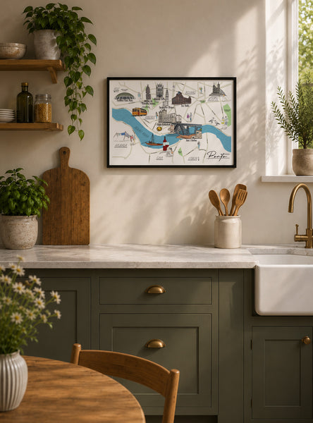 Porto Map Print