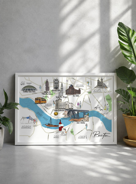 Porto Map Print