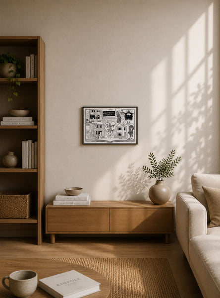 Bespoke Memory Map Gift Illustration — Enquire for Pricing