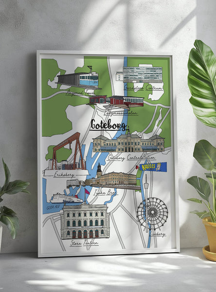 Bespoke Memory Map Gift Illustration — Enquire for Pricing