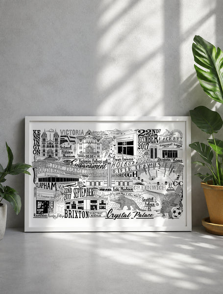 Bespoke Memory Map Gift Illustration — Enquire for Pricing