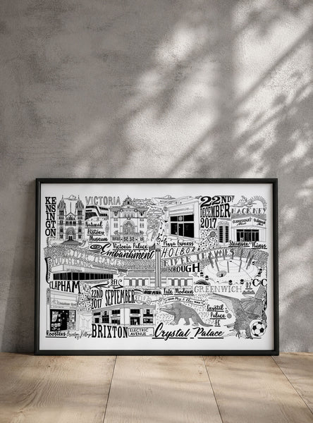 Bespoke Memory Map Gift Illustration — Enquire for Pricing