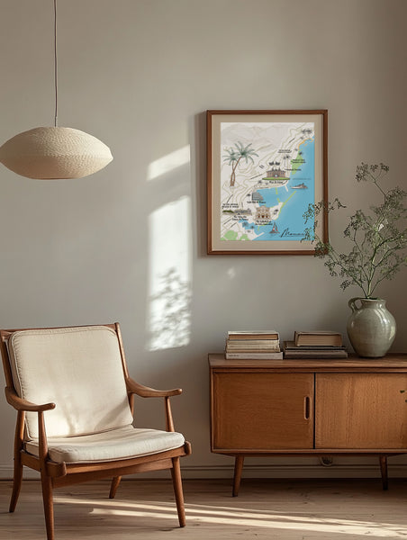 Monaco Map Print