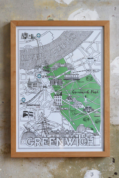 Greenwich Map Illustration Jitesh Patel