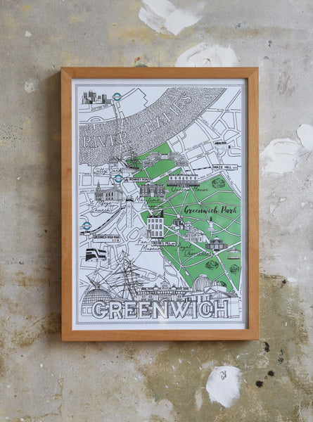 Greenwich Map Illustration Jitesh Patel