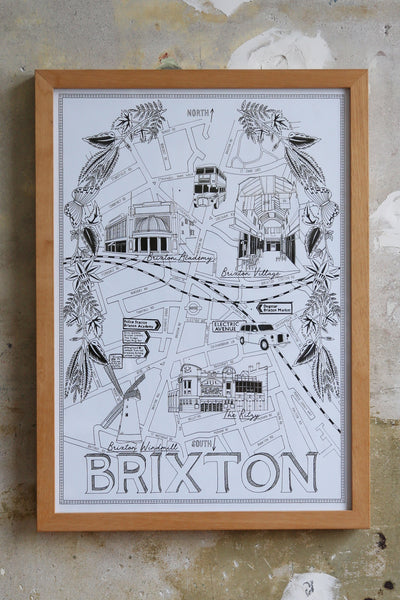 Brixton Map illustration Jitesh Patel