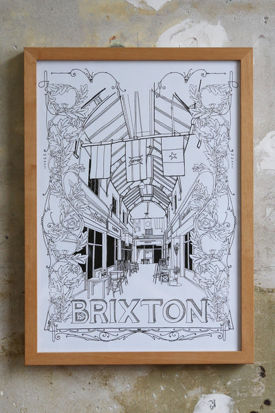 Brixton Village drawing Jitesh Patel