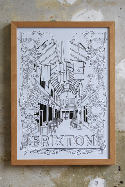 Brixton Village drawing Jitesh Patel