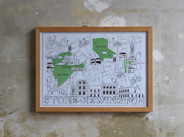 Stoke Newington Map illustration Jitesh Patel
