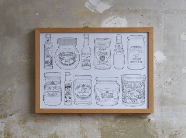 Condiment Drawing Study illustration Jitesh Patel