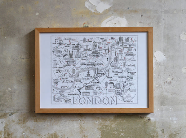 Expanded Central London Map Illustration Jitesh Patel
