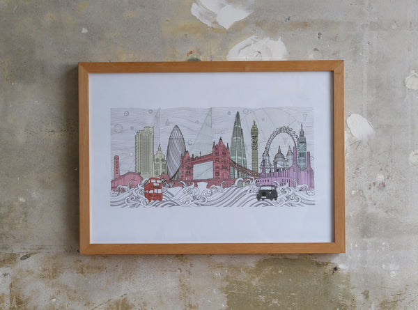 London Skyline illustration Jitesh Patel