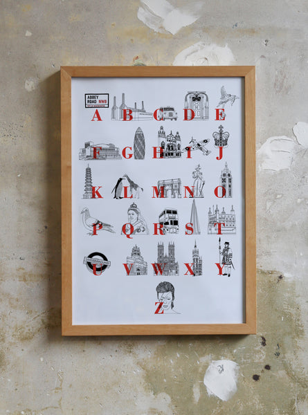 A to Z Alphabet London Landmarks